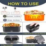 ظرف غذای برقی مدل ماتیسا به همراه کیف و قاشق - Image 6