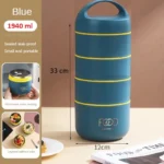 ظرف غذا استیل مدل درفام 4 طبقه - Image 6